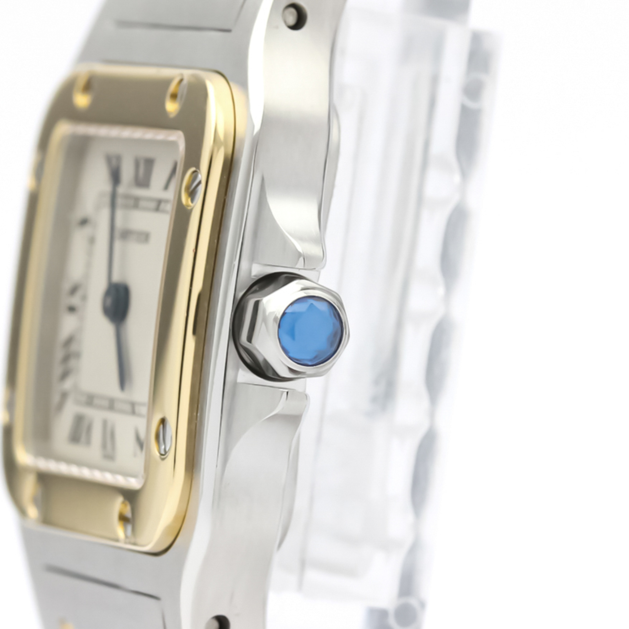 Cartier Santos Galbee Quartz Stainless Steel,Yellow Gold (18K) Women's Dress Watch W20012C4