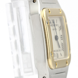 Cartier Santos Galbee Quartz Stainless Steel,Yellow Gold (18K) Women's Dress Watch W20012C4