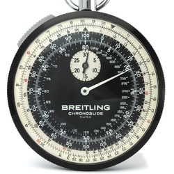 Breitling Chrono Slide 1577 Stainless Steel Mechanical Pocket Watch Black