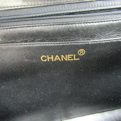 Chanel Matelasse Double Chain Bag Women's Leather Shoulder Bag Black