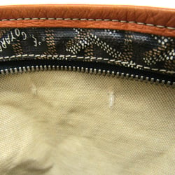 Goyard Fiji Women's Leather,Canvas Shoulder Bag Black,Brown