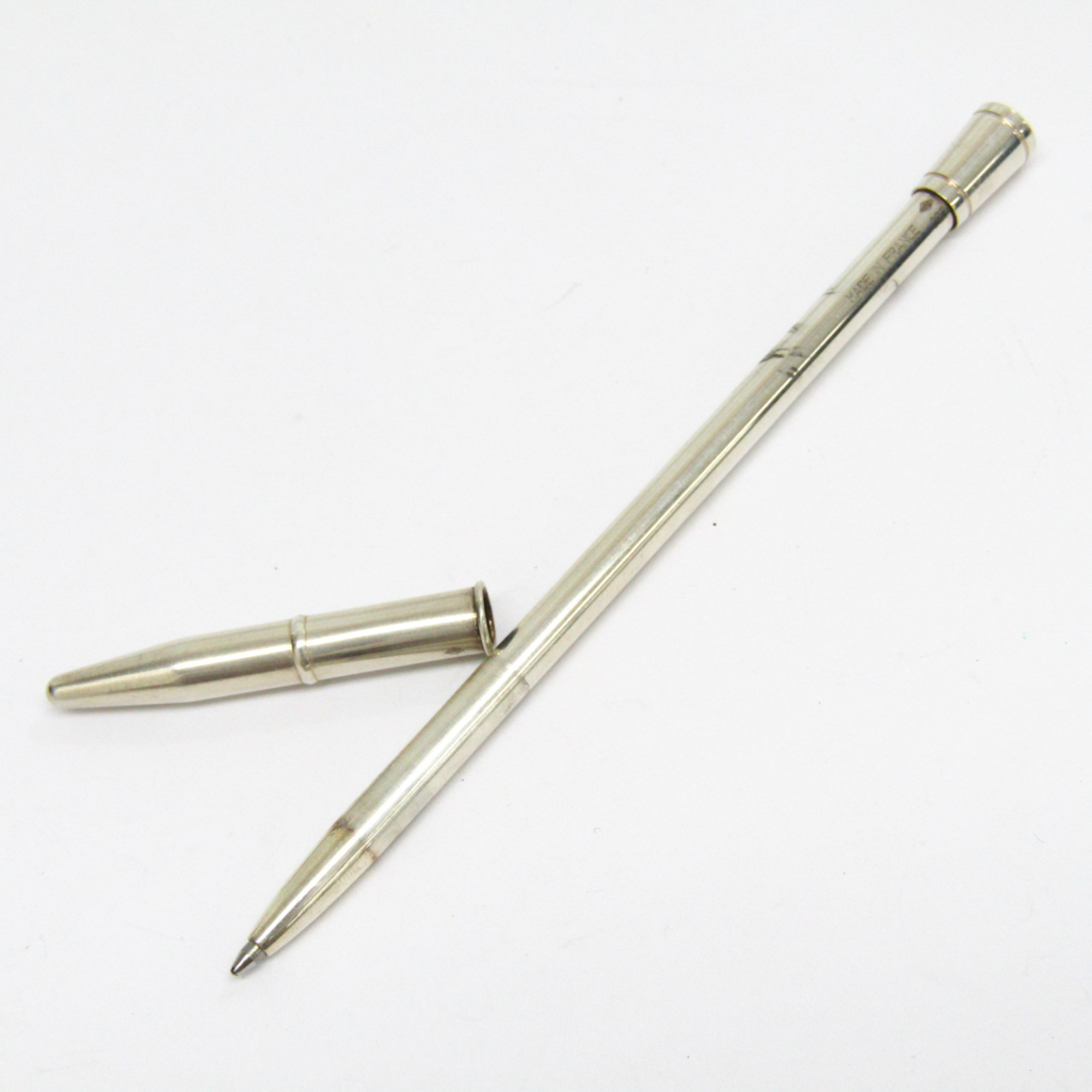 Hermes  Silver Ballpoint Pen (Black Ink)