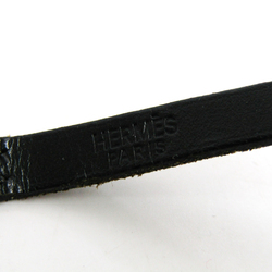Hermes Hapi III Leather Unisex Choker Necklace (Black)