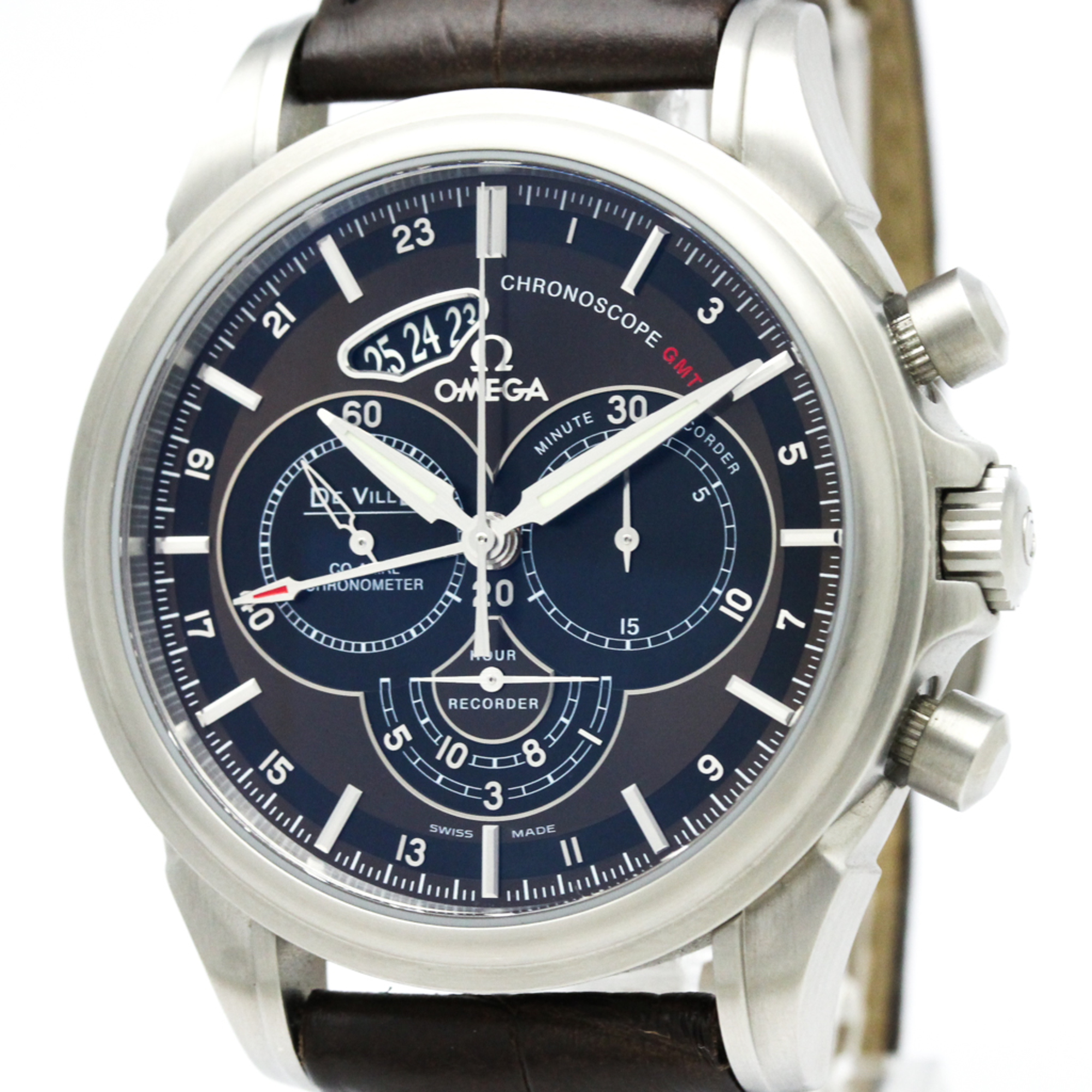 OMEGA De Ville Chronoscope CO-Axial GMT Watch 422.13.44.52.13.001