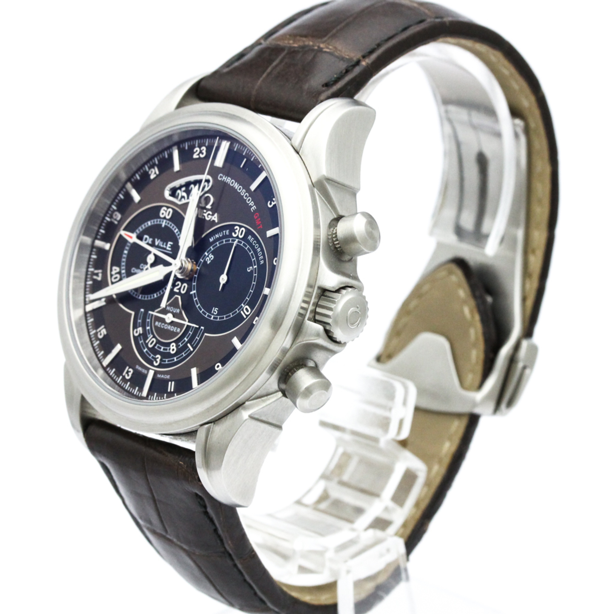 OMEGA De Ville Chronoscope CO-Axial GMT Watch 422.13.44.52.13.001