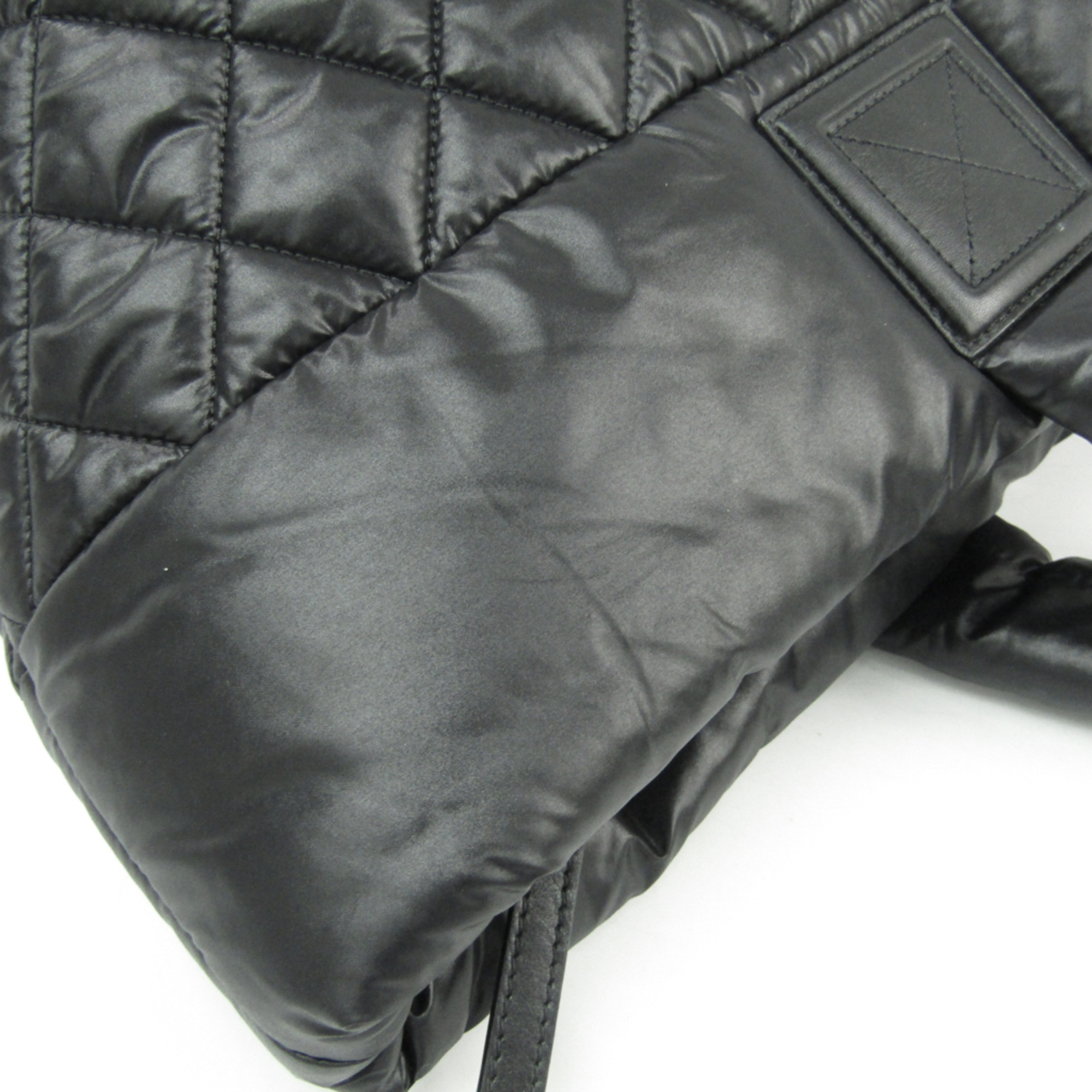 Chanel Coco Cocoon MM A48611 Women's Nylon Tote Bag Black