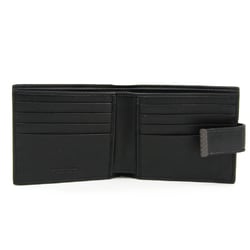 Bottega Veneta Intrecciato Unisex Leather Wallet (bi-fold) Black