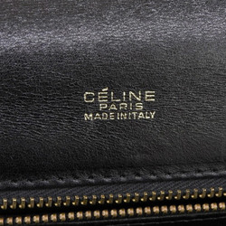 CELINE Celine calf leather vintage carriage metal shoulder bag black 20191108