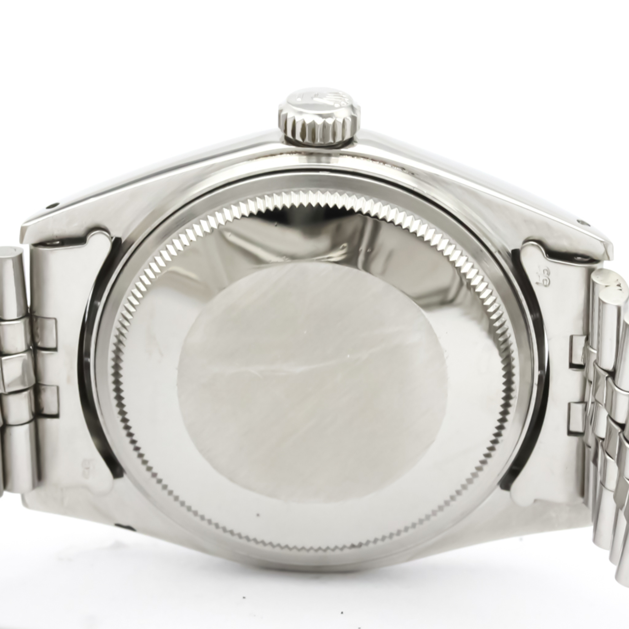 Vintage ROLEX Datejust 1601 White Gold Steel Automatic Mens Watch