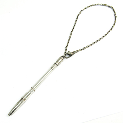 Hermes  With Chain Silver Ballpoint Pen (Black Ink)