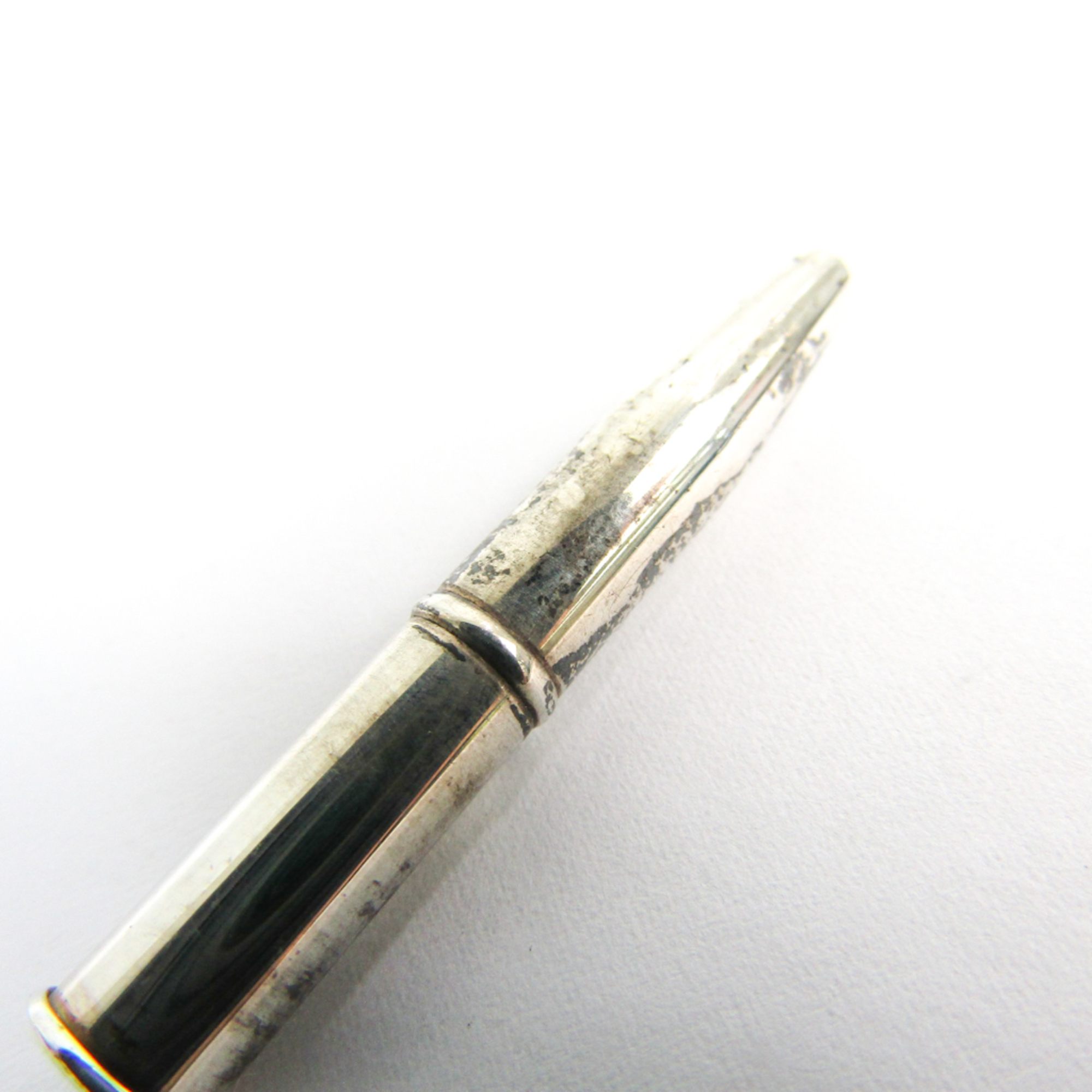 Hermes  With Chain Silver Ballpoint Pen (Black Ink)