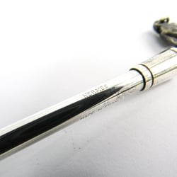 Hermes  With Chain Silver Ballpoint Pen (Black Ink)