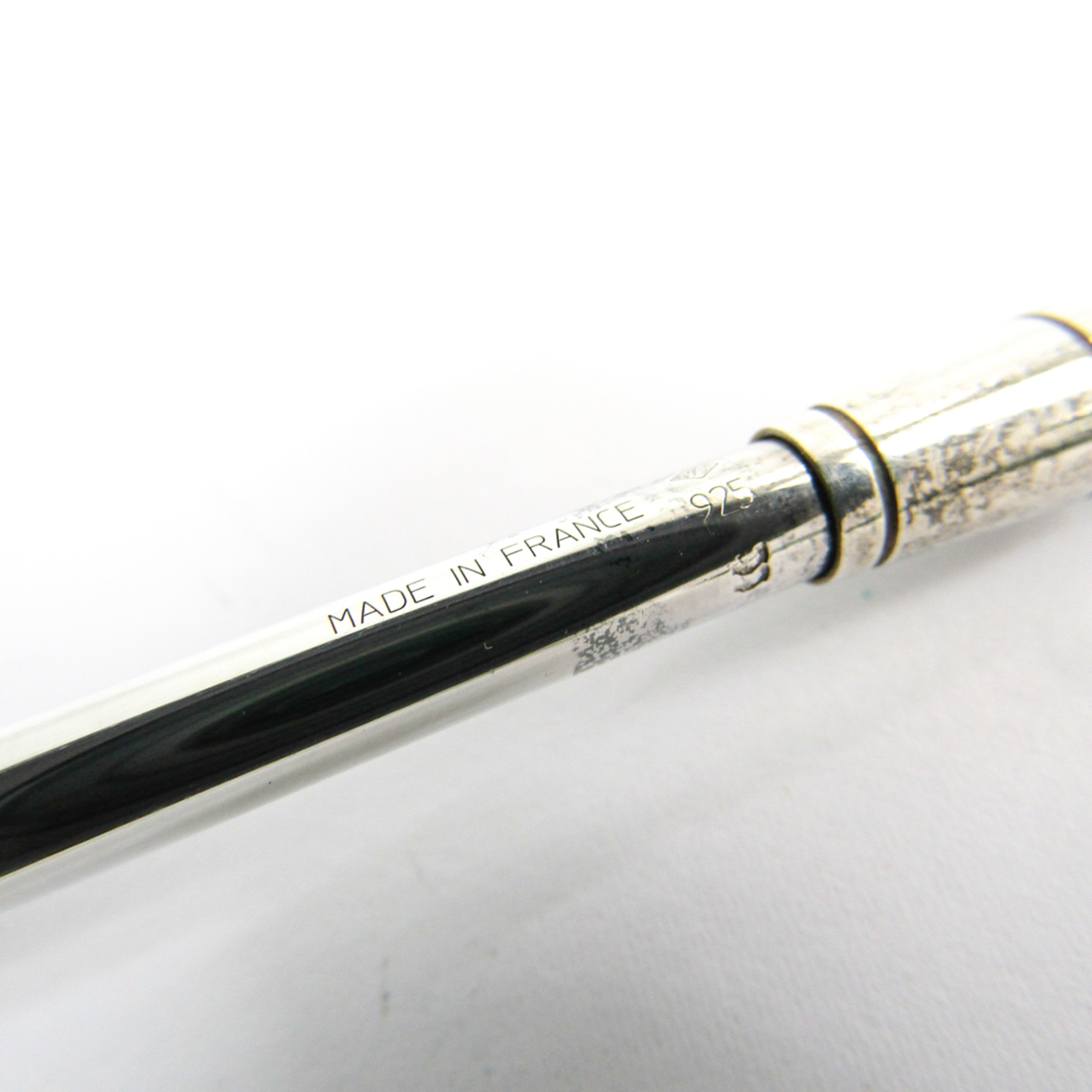 Hermes  With Chain Silver Ballpoint Pen (Black Ink)
