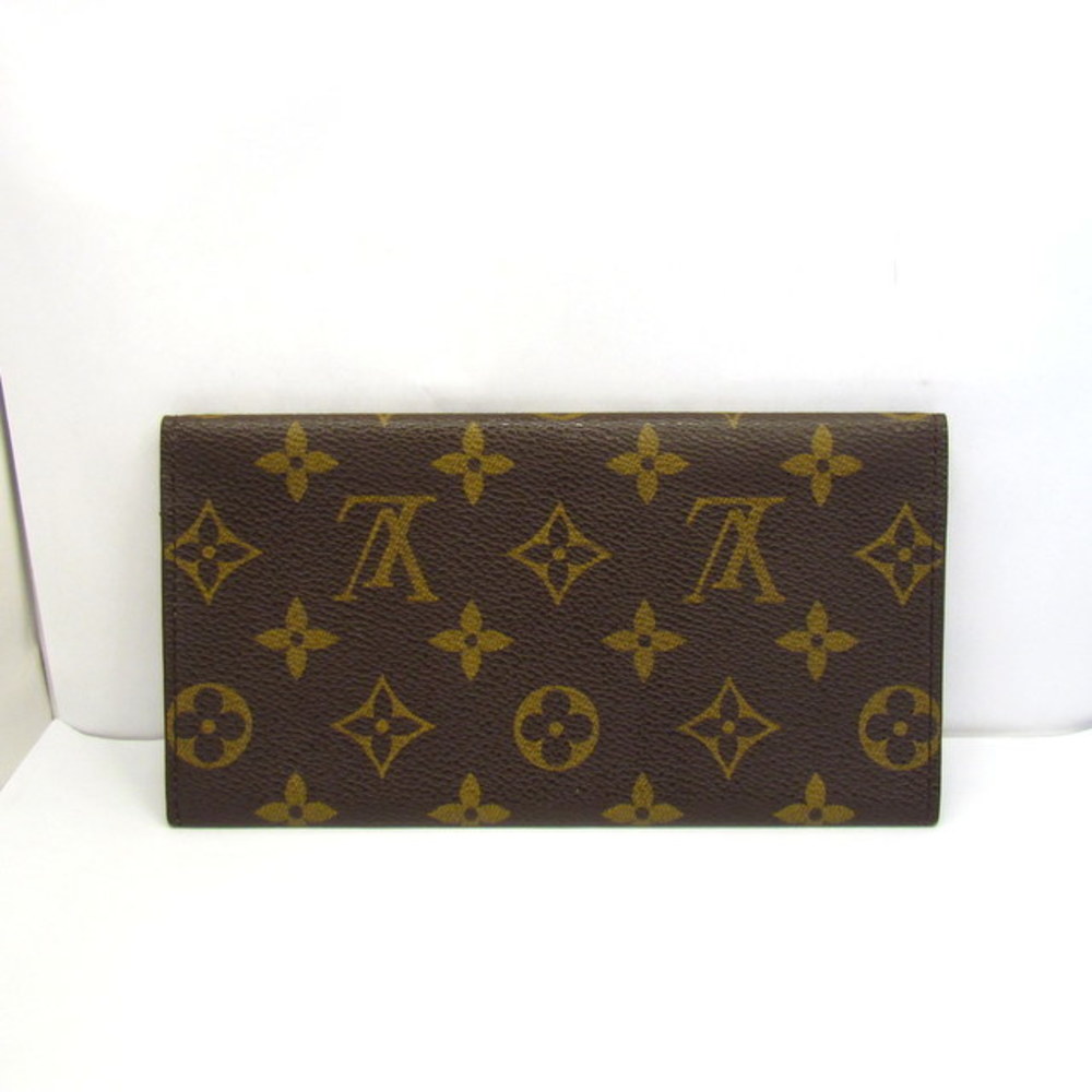 LOUIS VUITTON LOUIS VUITTON Porte Valeurs Cartes Credit wallet M61823  Monogram brown used LV M61823