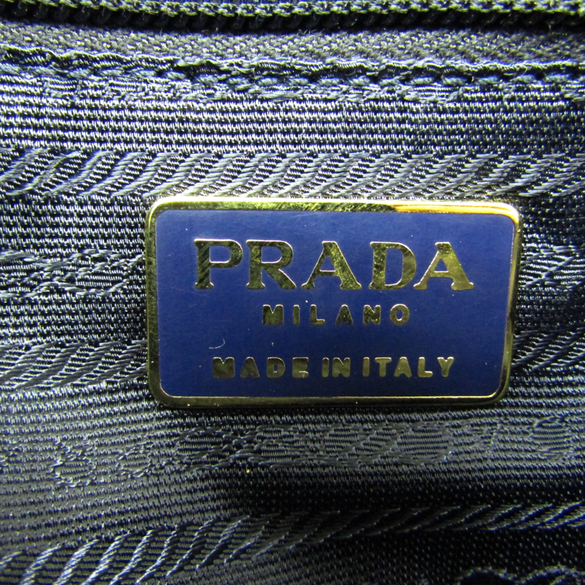 Prada Women's Nappa Leather Shoulder Bag Navy