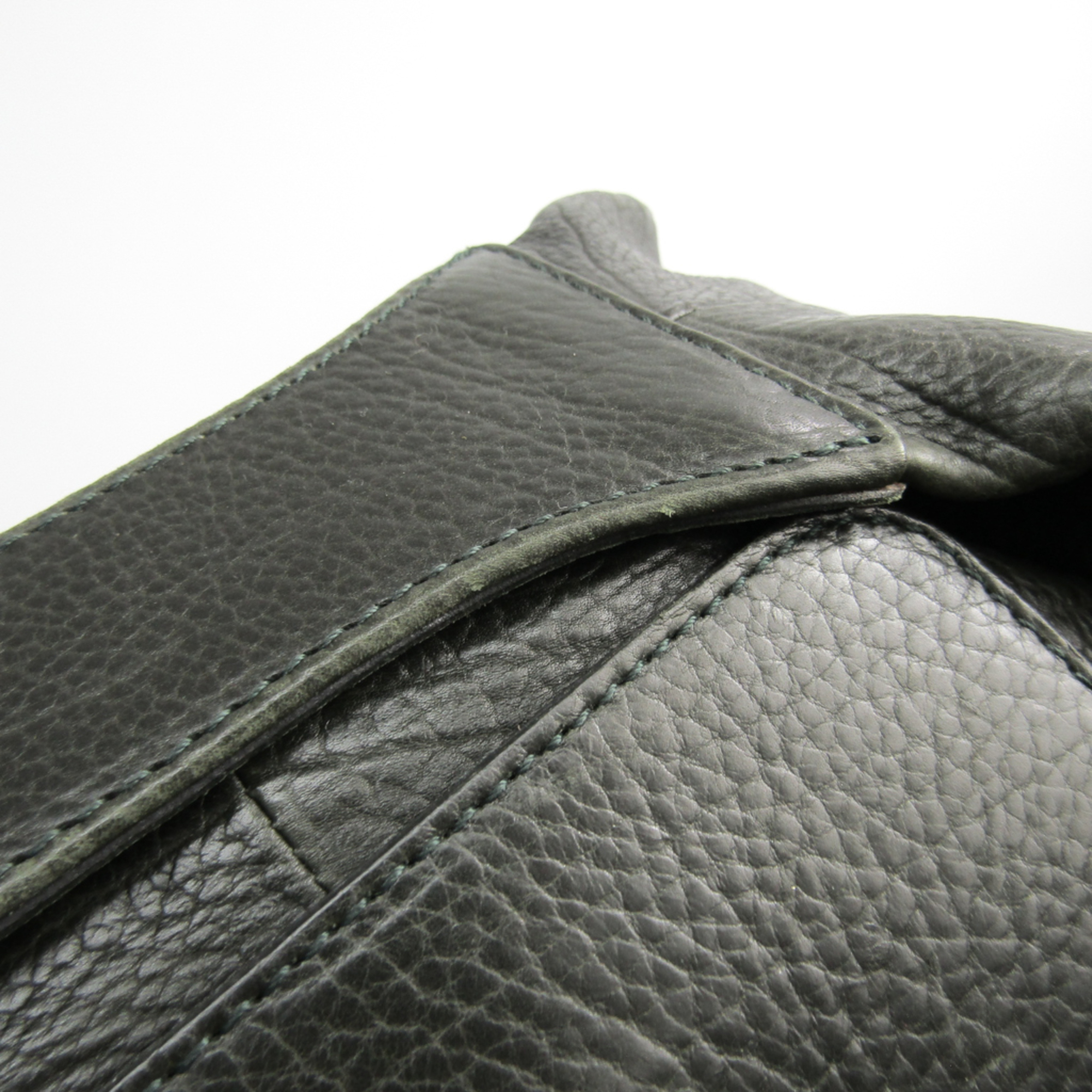Bottega Veneta Men's Leather Boston Bag Khaki