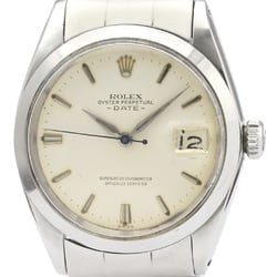 ROLEX Oyster Perpetual Date 1500 Steel Automatic Mens Watch