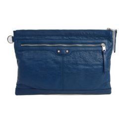 Balenciaga 273023 Leather Clutch Bag Blue