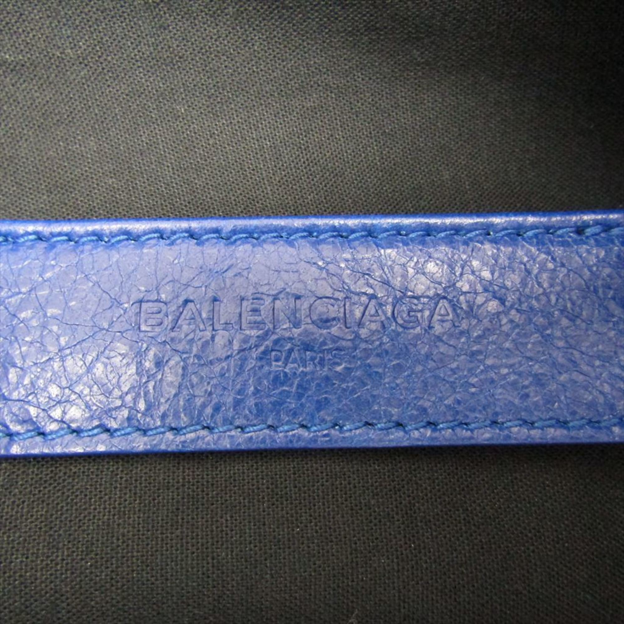 Balenciaga 273023 Leather Clutch Bag Blue