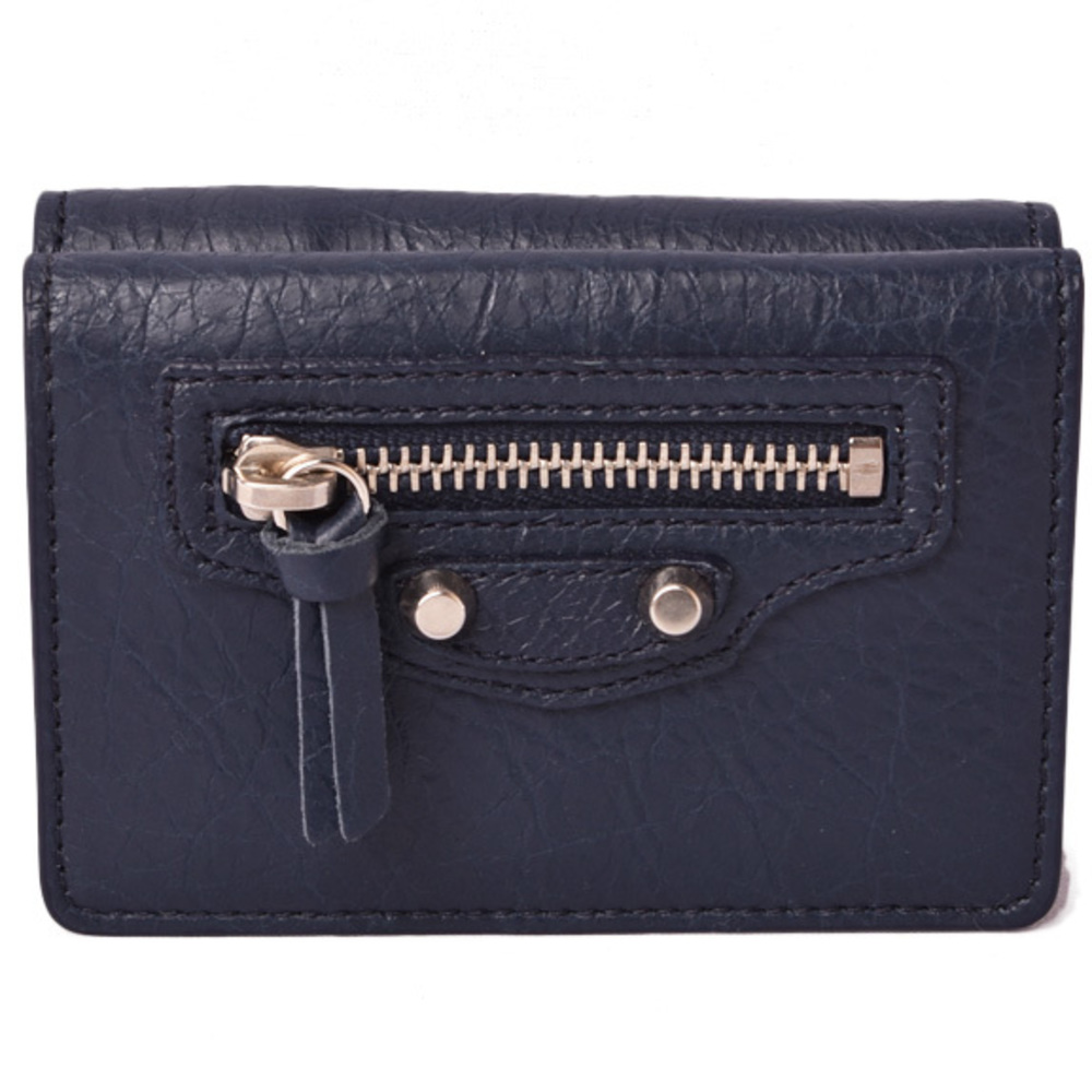 Balenciaga mini wallet compact fold CLASSIC classic navy 477455 outlet | eLADY Globazone
