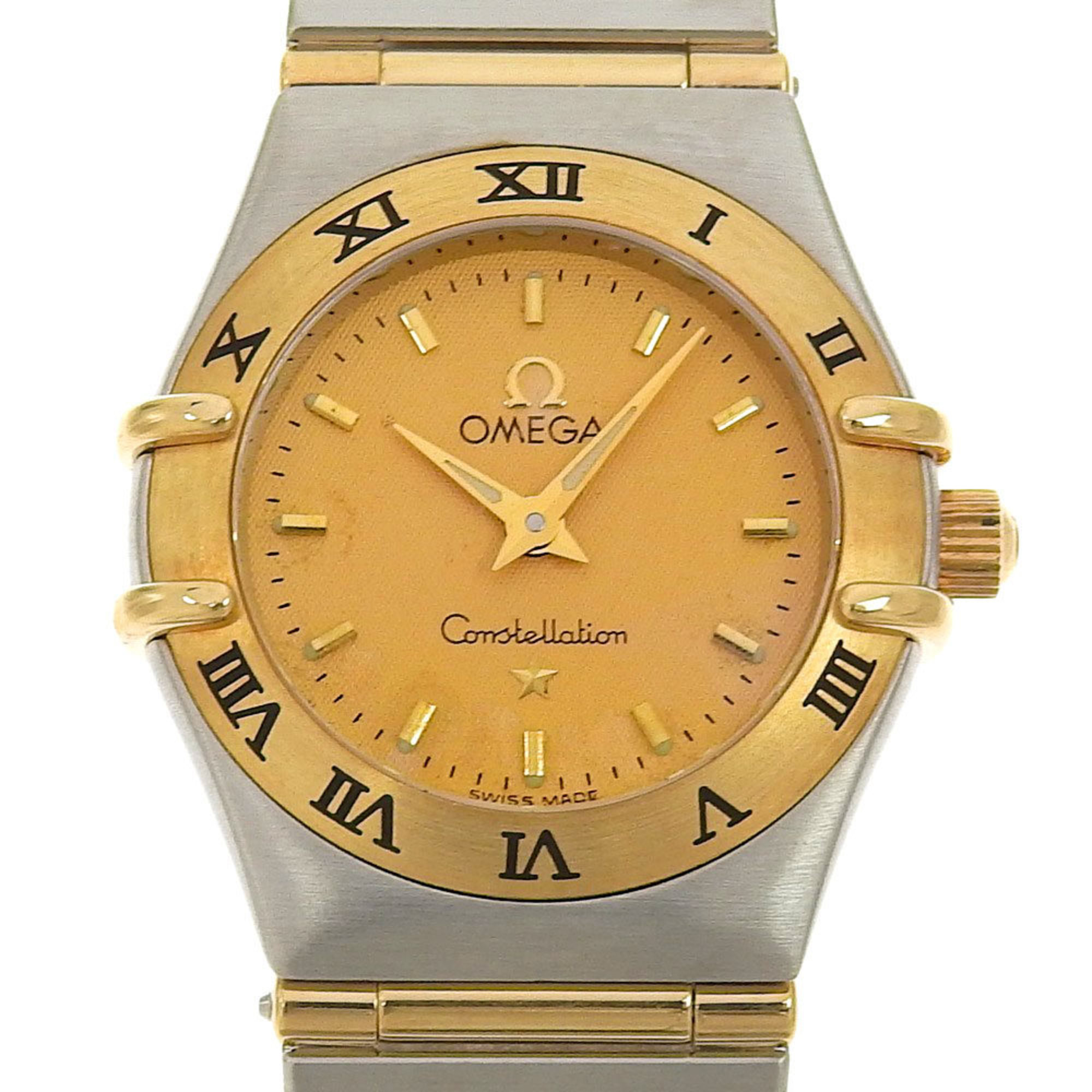 Omega Constellation Quartz Stainless Steel,Yellow Gold (18K) Women's Watch