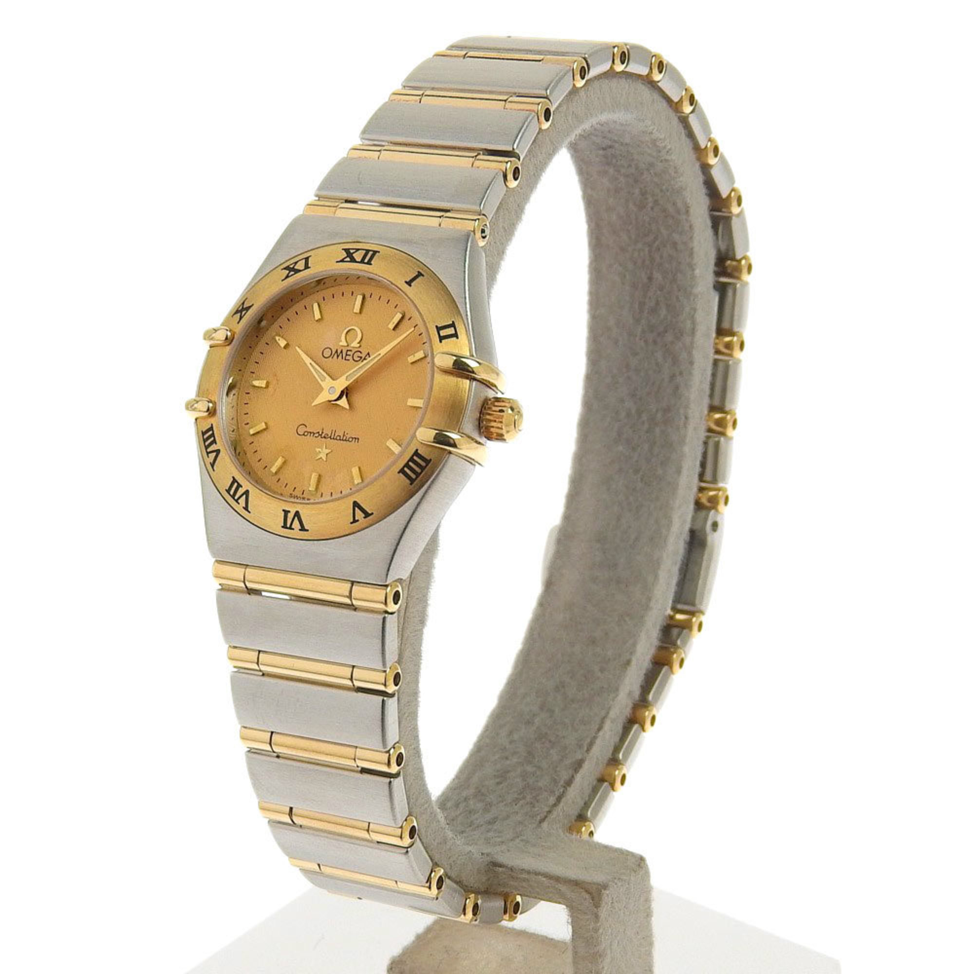 Omega Constellation Quartz Stainless Steel,Yellow Gold (18K) Women's Watch