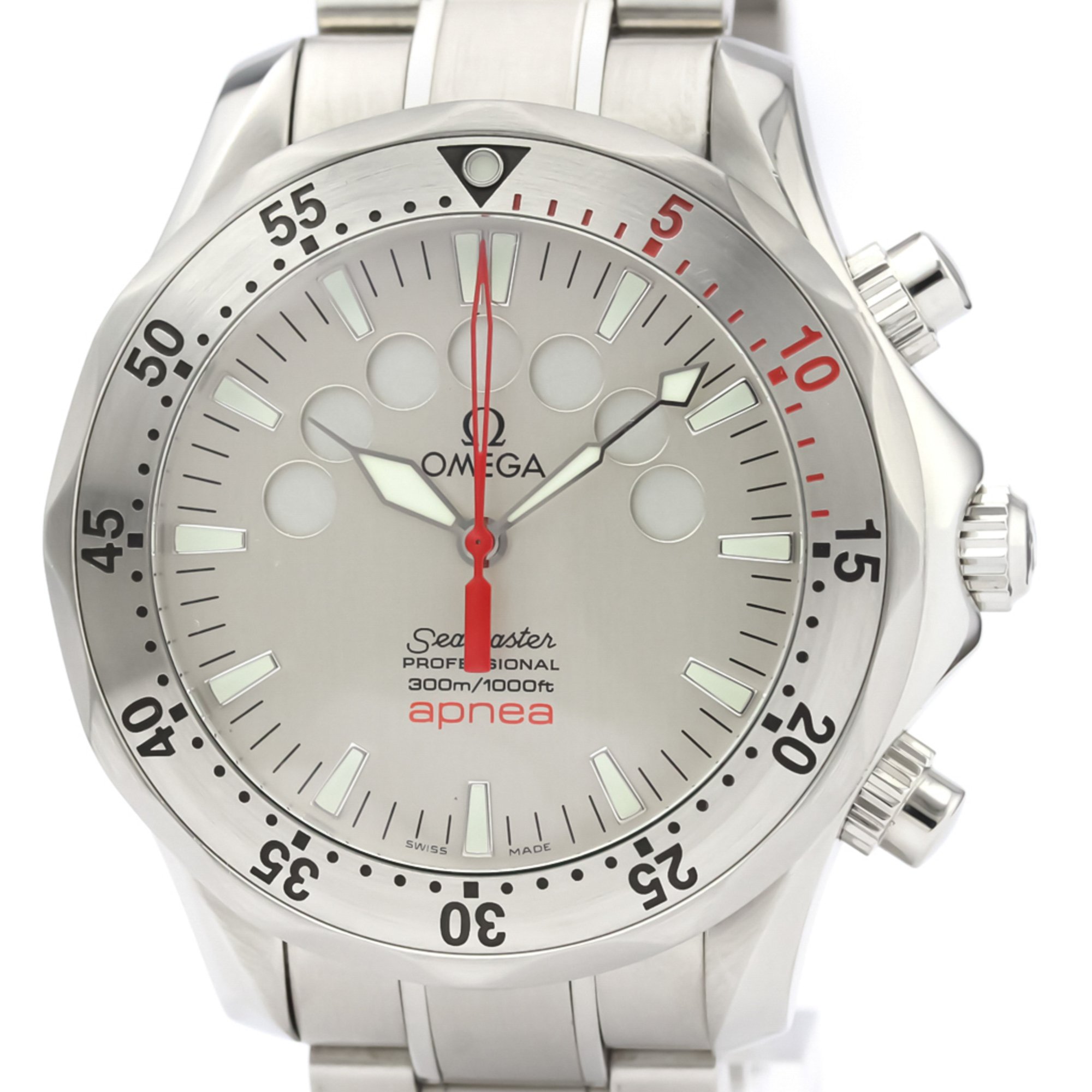 OMEGA Seamaster Pro 300M Apnea Jacques Mayol Watch 2595.30