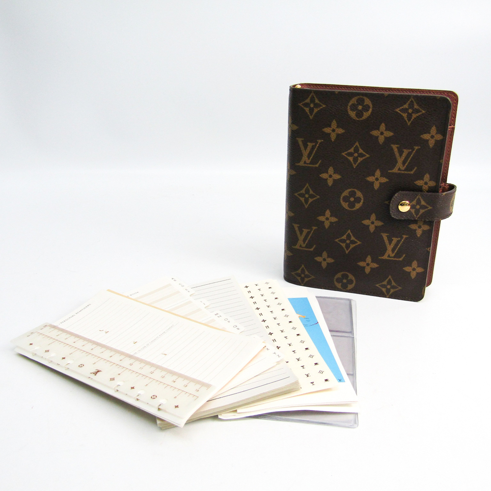 Authentic Louis Vuitton Monogram Agenda MM Notebook Cover R20004