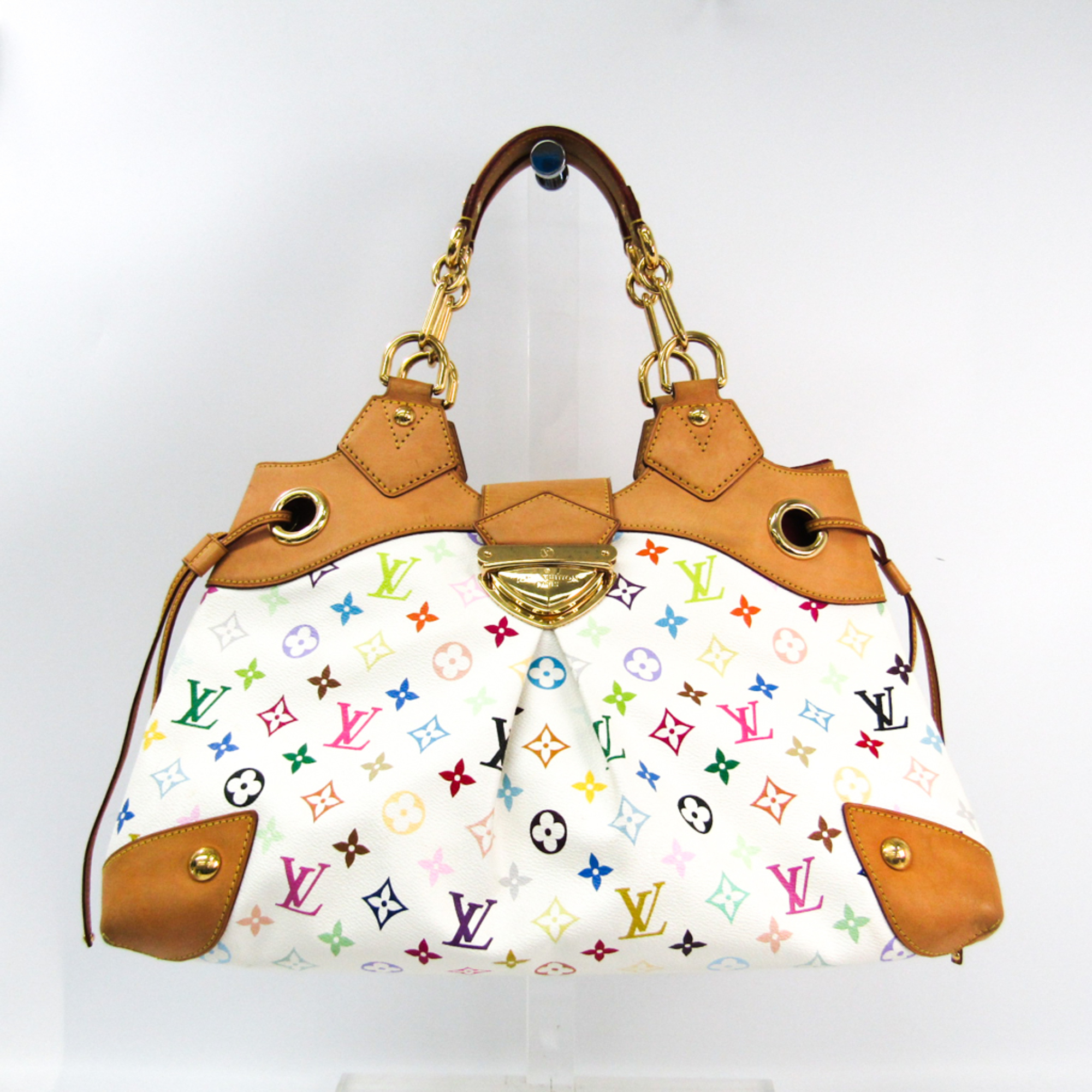 Louis Vuitton Monogram Multicolore Ursula M40123 Women's Handbag Blanc