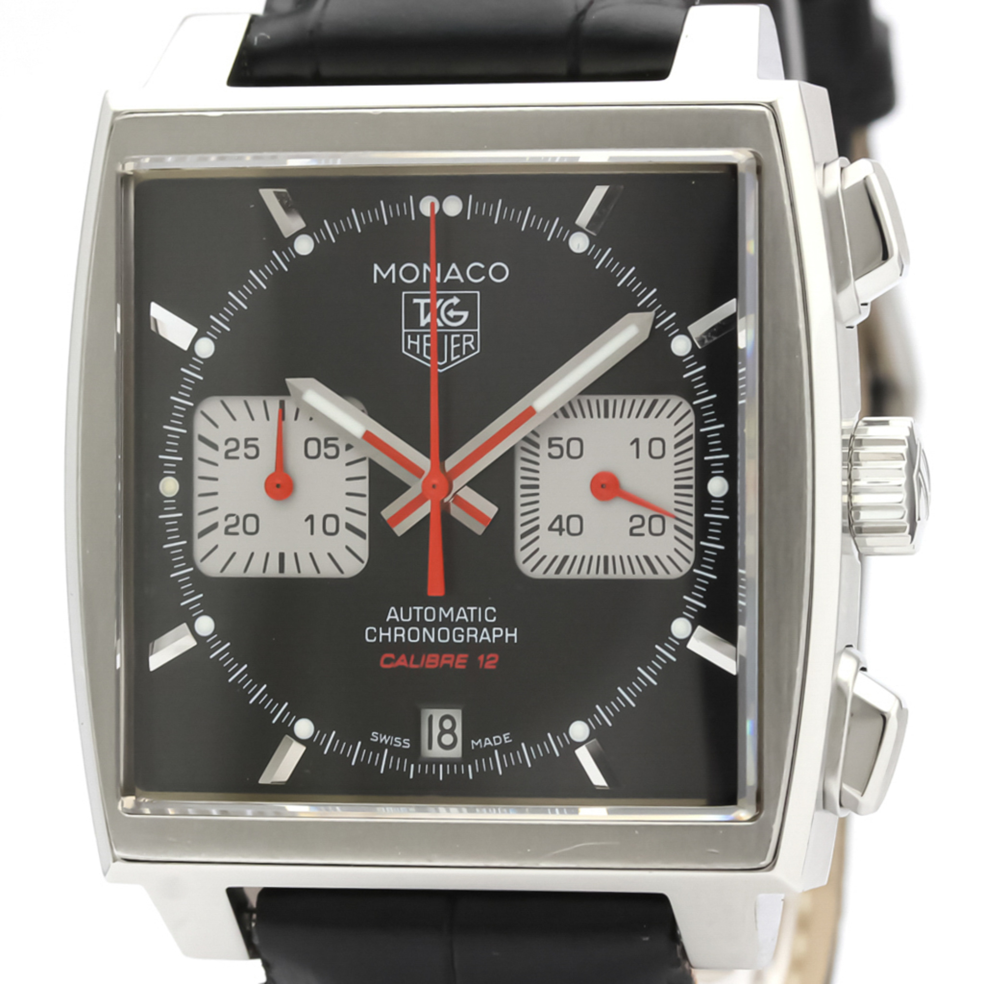 Tag Heuer Monaco Automatic Stainless Steel Men's Sports Watch CAW2114