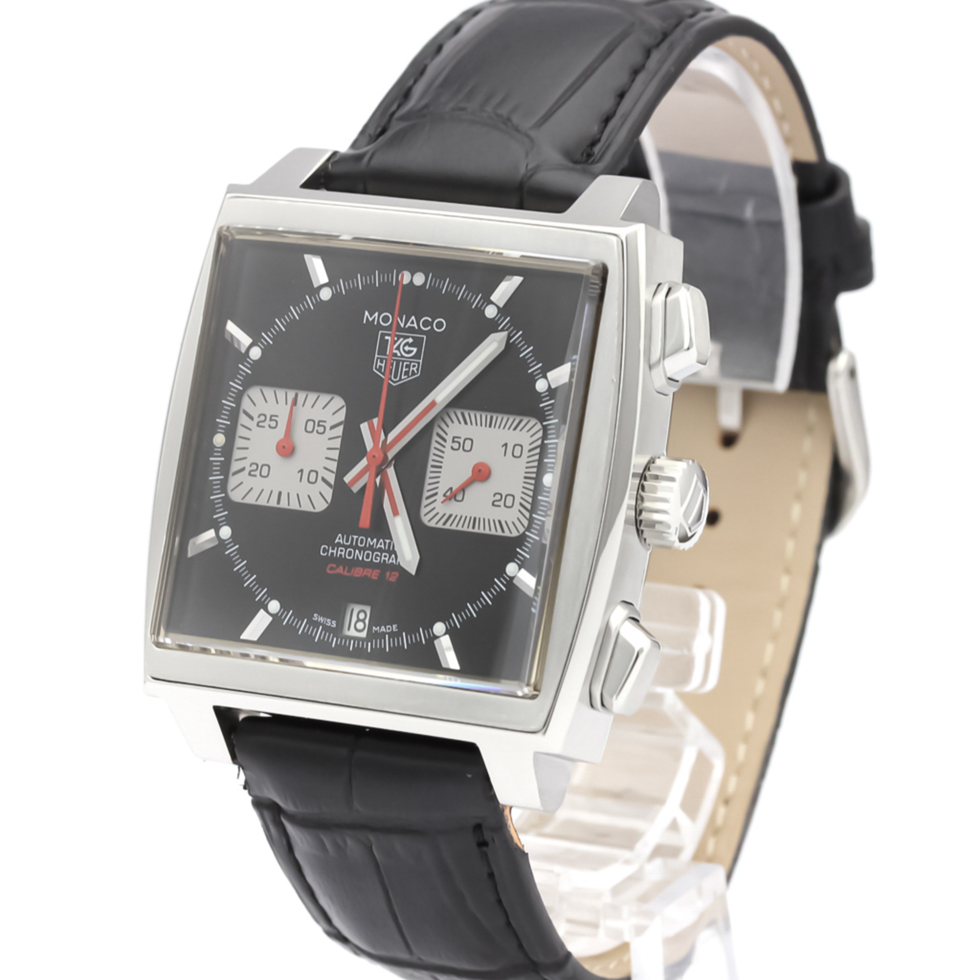 Tag Heuer Monaco Automatic Stainless Steel Men's Sports Watch CAW2114