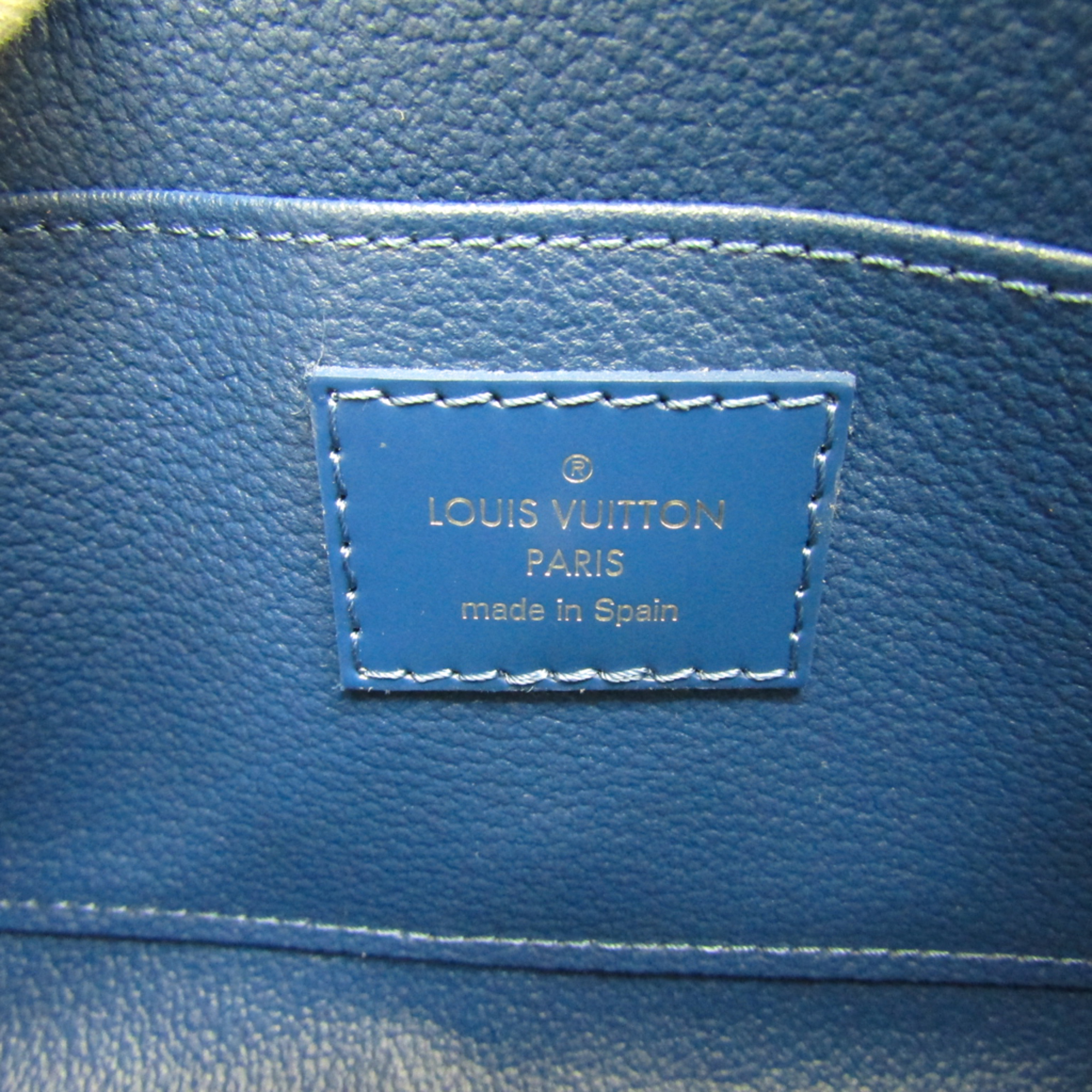 Louis Vuitton Epi Pochette Cosmetic Saphir M41077 Women's Pouch Toledo Blue