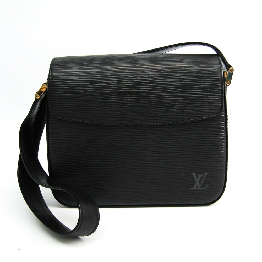 Louis Vuitton Buci Handbag Epi Leather Black