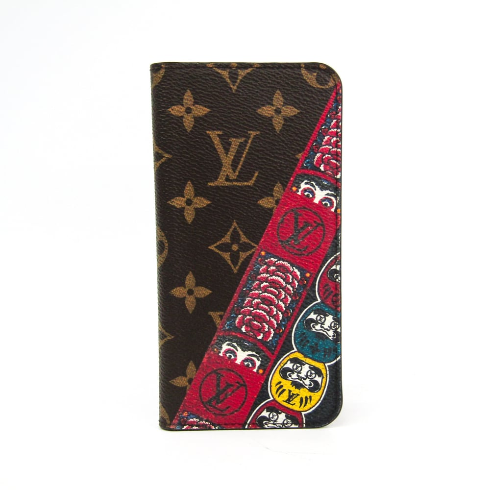 Louis Vuitton Monogram Monogram Phone Flip Case For IPhone 7 Plus  Monogram,Multi-color Folio Japan Limited Kansai Yamamoto M67254