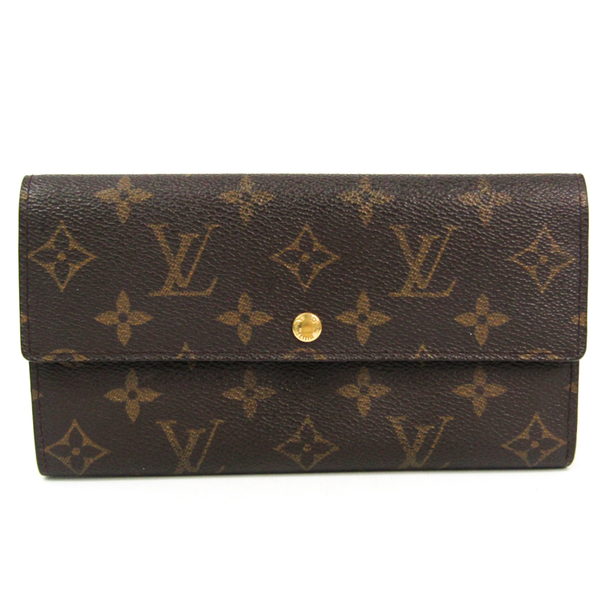 Louis Vuitton Monogram Pochette Portomonet Credit M61725 Unisex Monogram Long Wallet (bi-fold) Monogram