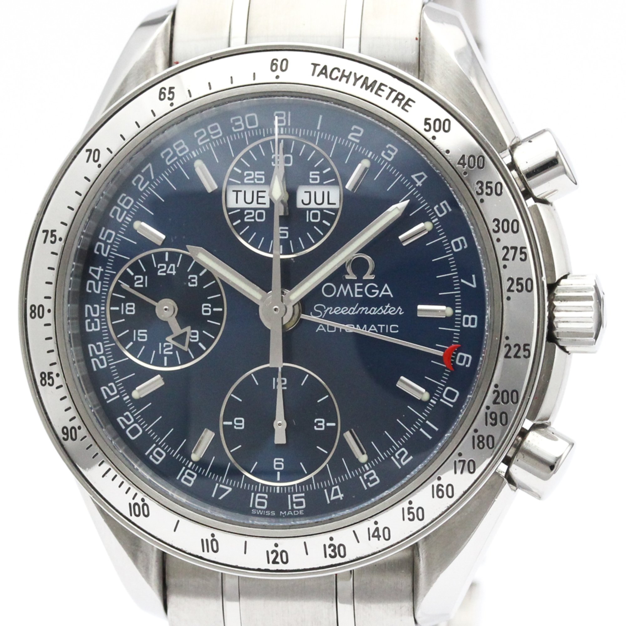 OMEGA Speedmaster Triple Date Steel Automatic Watch 3523.80