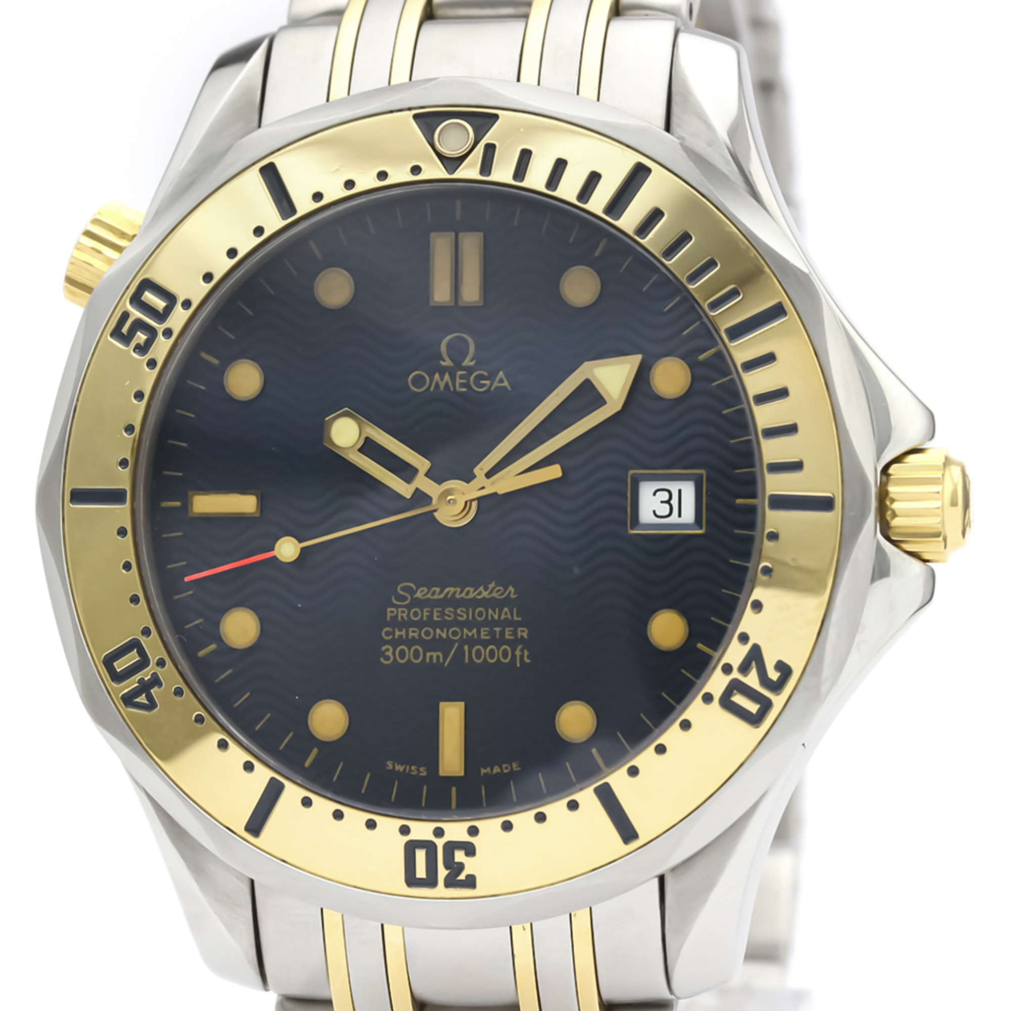 Omega Seamaster Automatic Stainless Steel,Yellow Gold (18K) Men's Sports Watch 2332.80