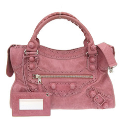 Balenciaga Giant City Editor's Bag 2WAY Leather Pink 204529