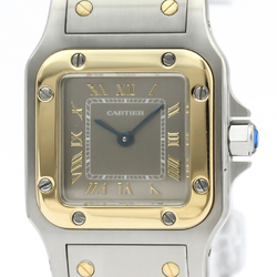 Cartier Santos Galbee Quartz Stainless Steel,Yellow Gold (18K) Women's Dress Watch