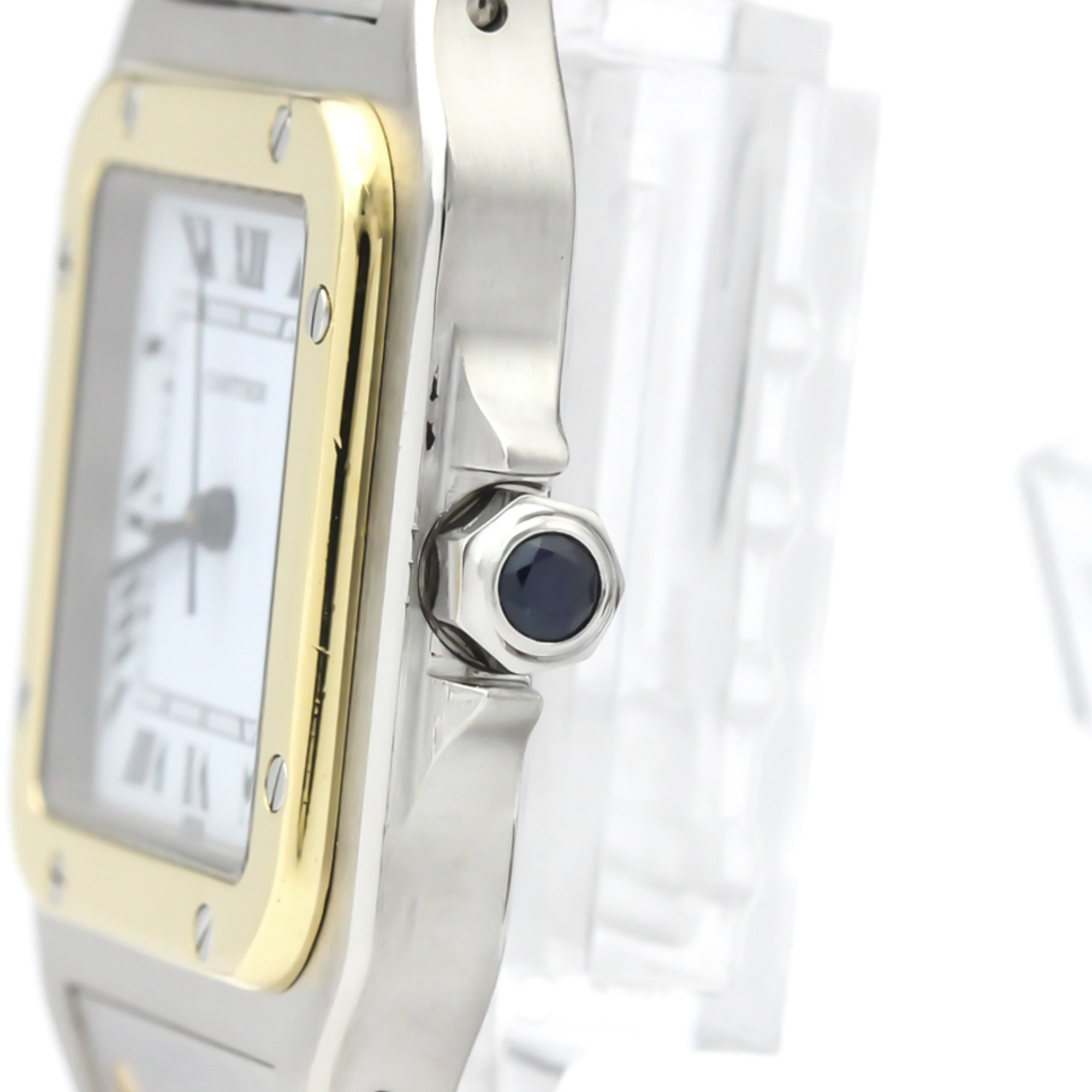 Cartier Santos Galbee Automatic Stainless Steel,Yellow Gold (18K) Men's Dress Watch -