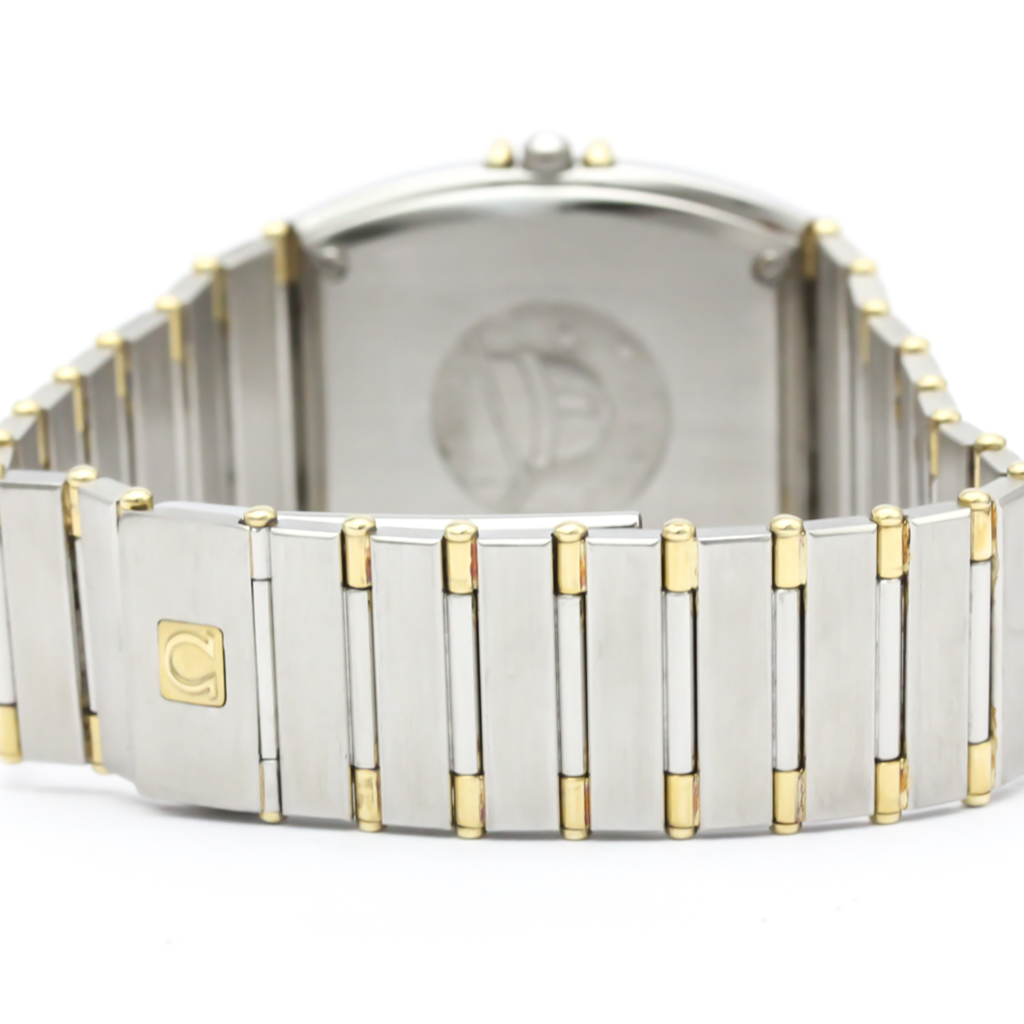 OMEGA Constellation 18K Gold Steel Quartz Watch 396.1070