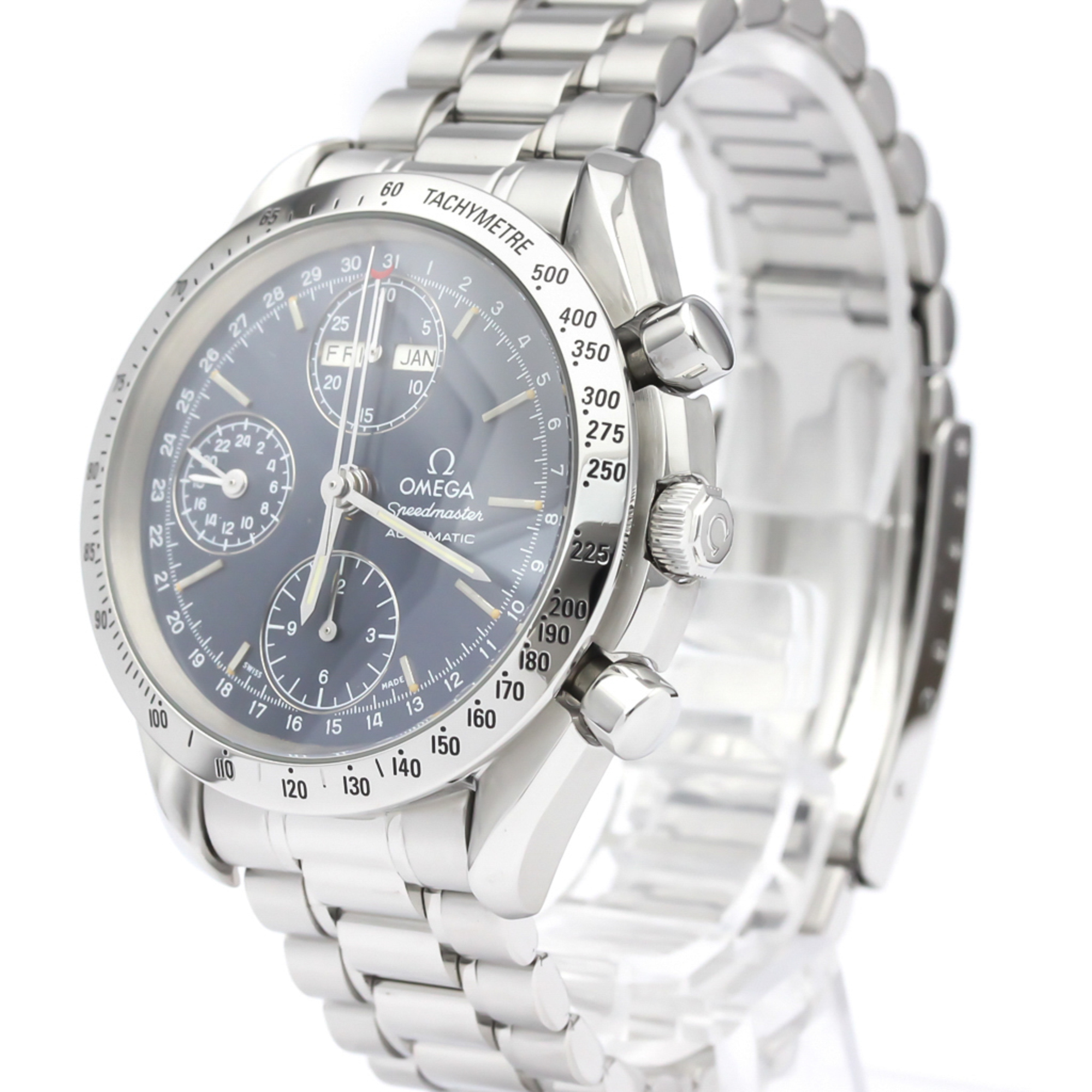 OMEGA Speedmaster Triple Date Steel Automatic Watch 3521.80