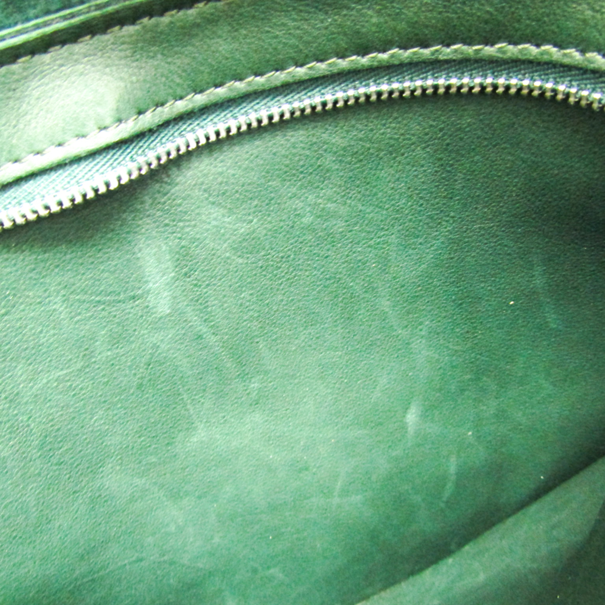Celine Big Bag Medium Leather Handbag Dark Green