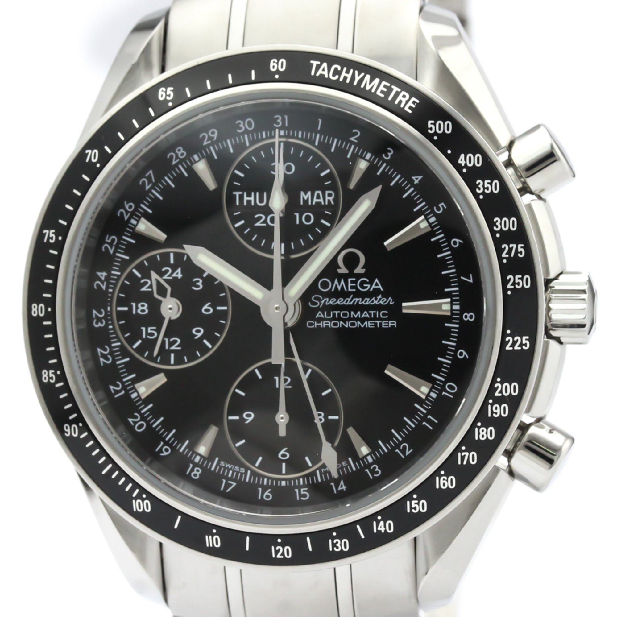 OMEGA Speedmaster Day Date Steel Automatic Mens Watch 3220.50