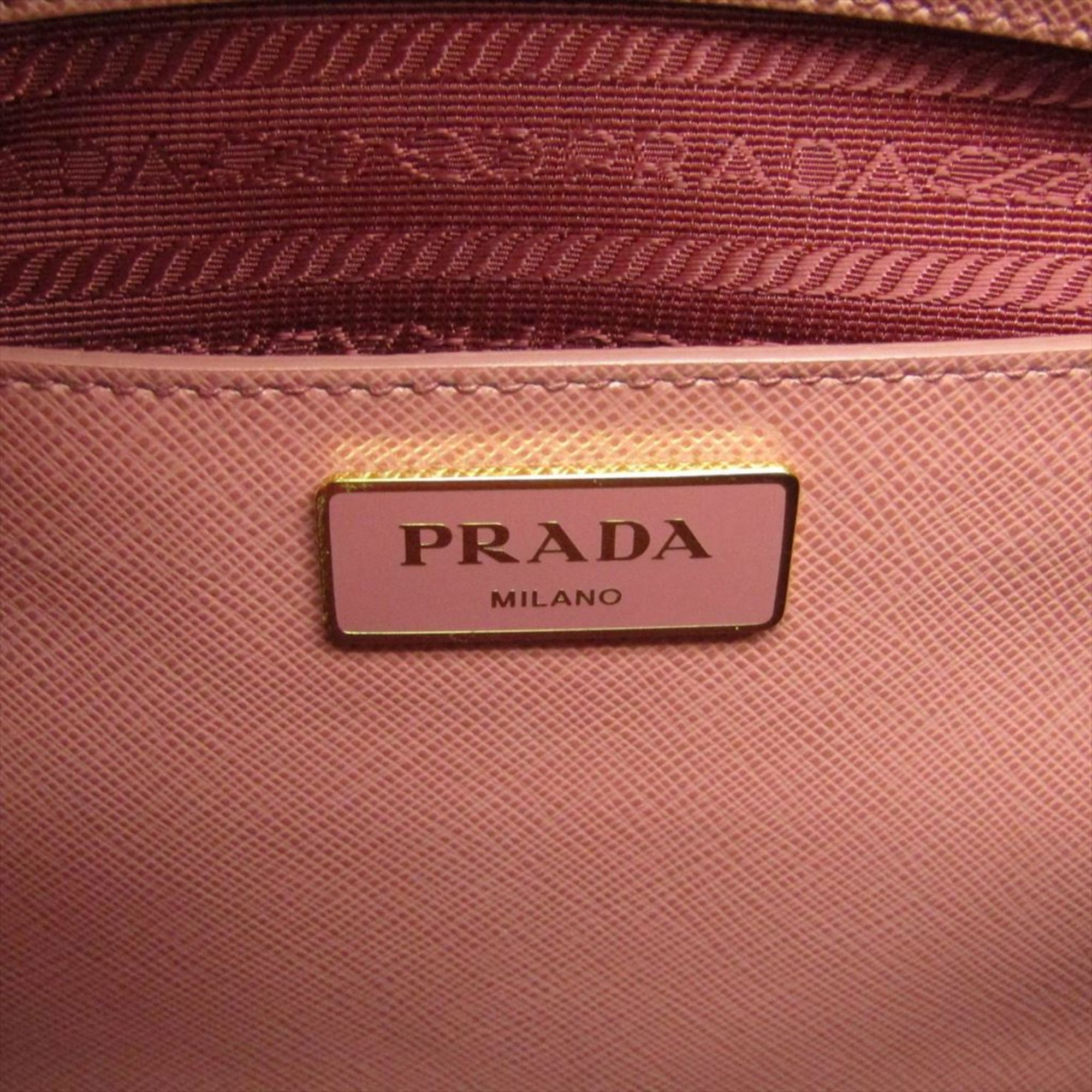 Prada 1BA837 Women's Saffiano Lux Handbag Pink