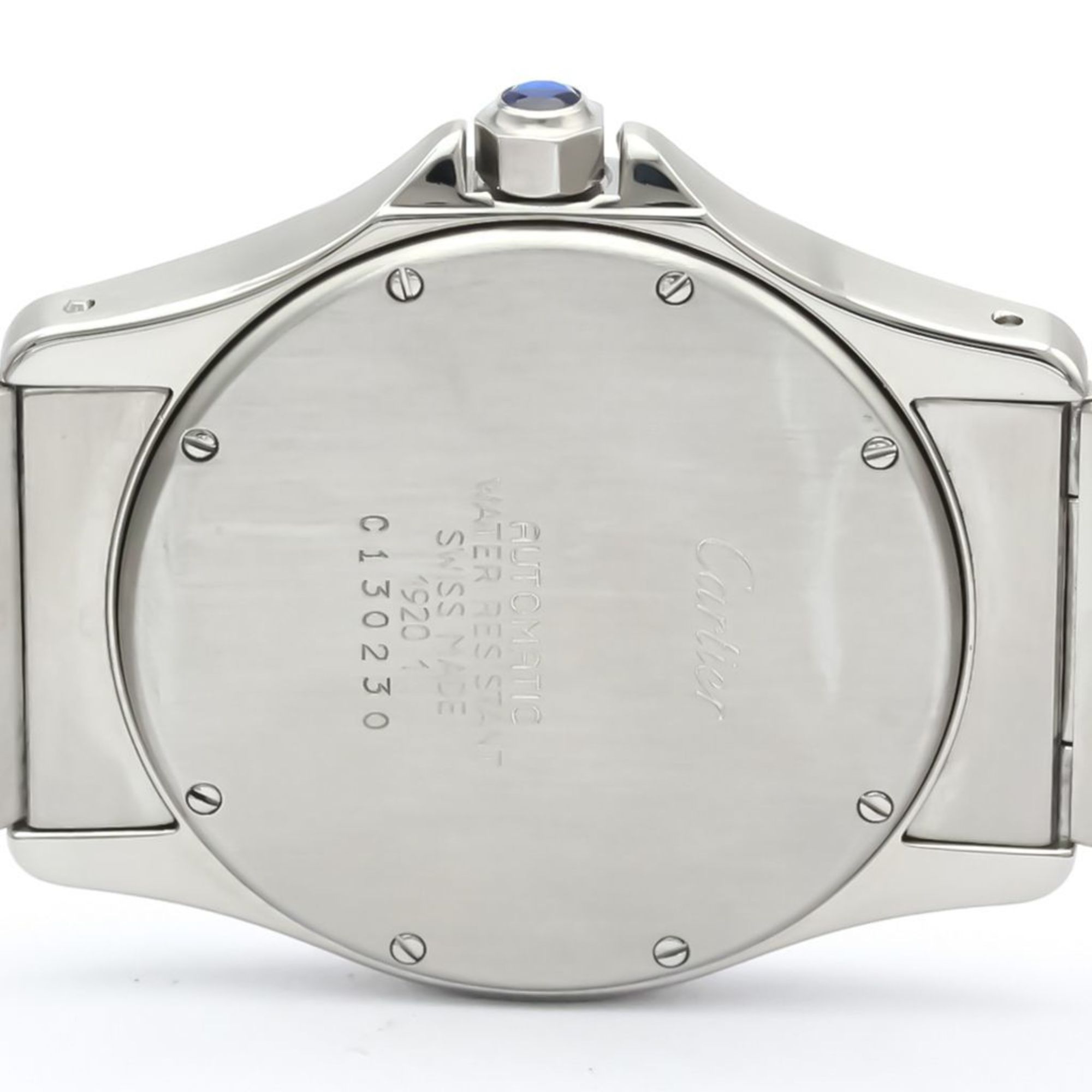 Cartier Santos Cougar Quartz Stainless Steel Men's Dress Watch