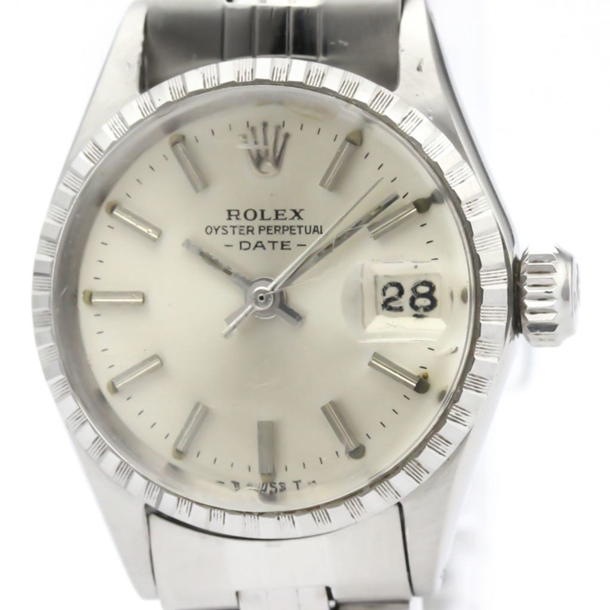 Rolex Oyster Perpetual Date Automatic Stainless Steel Women's Dress Watch 6524