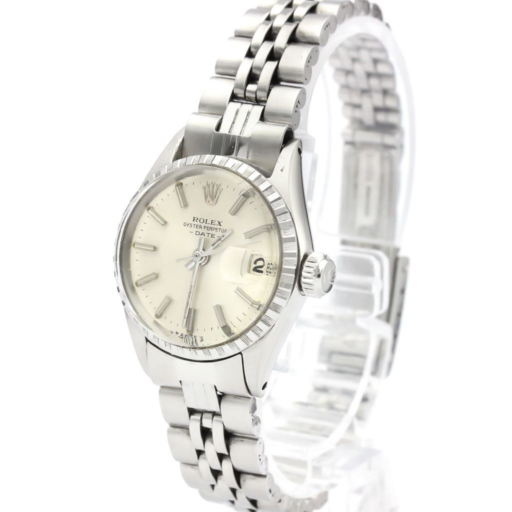 Rolex Oyster Perpetual Date Automatic Stainless Steel Women's Dress Watch 6524