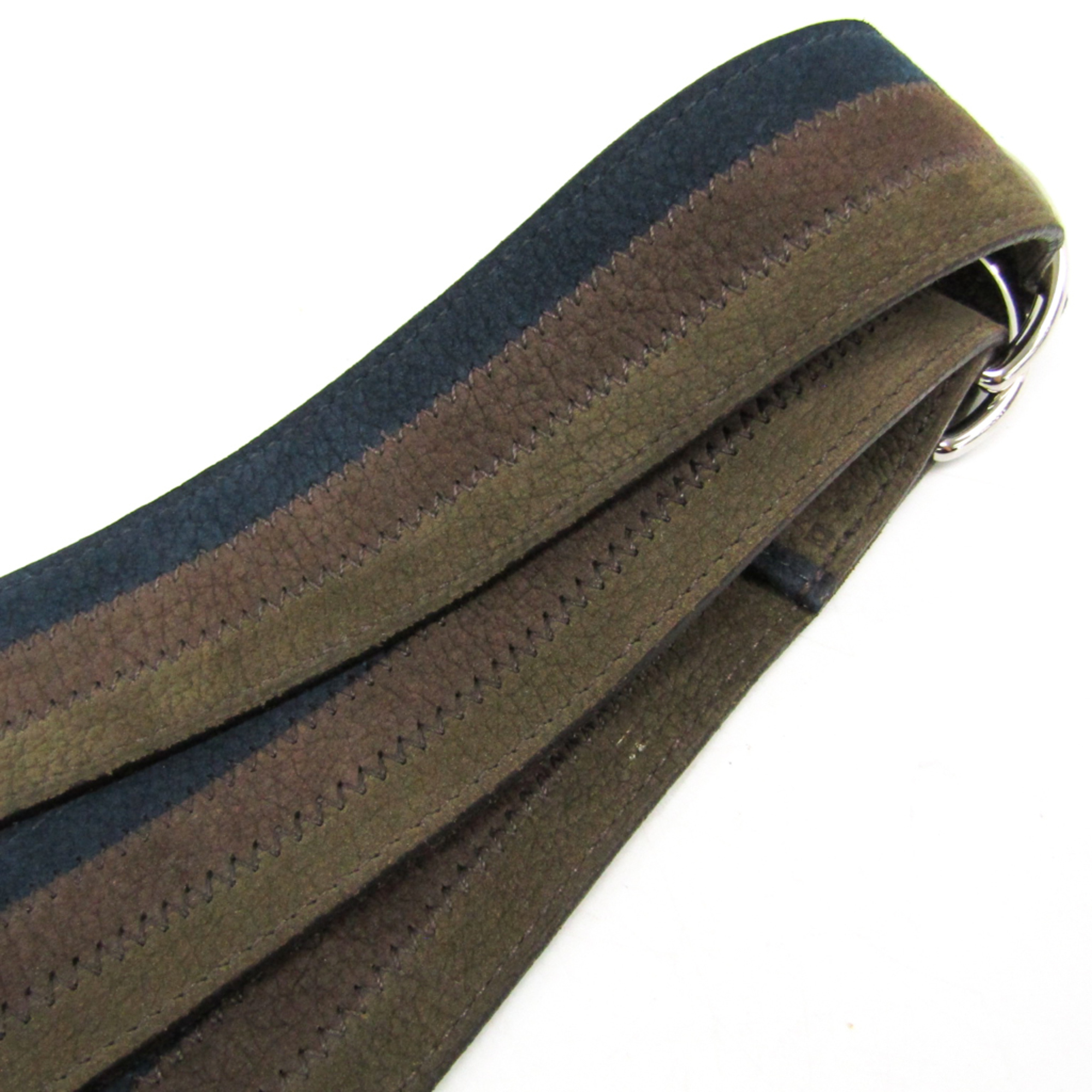 Hermes Unisex Leather Belt Brown,Dark Green,Navy 100