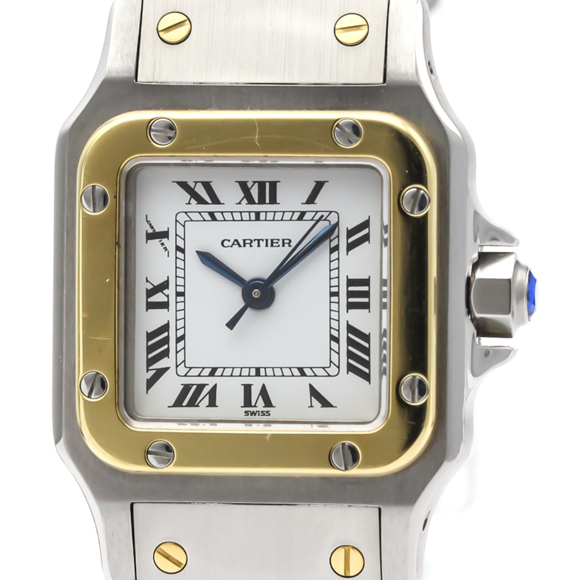 Cartier Santos Galbee Automatic Stainless Steel,Yellow Gold (18K) Women's Dress Watch